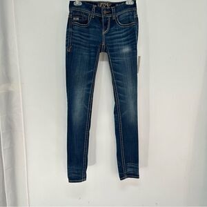 Buckle Black Skinny Fit No 53 Size 24X32 Thick Stitch Low Rise Skinny Jeans